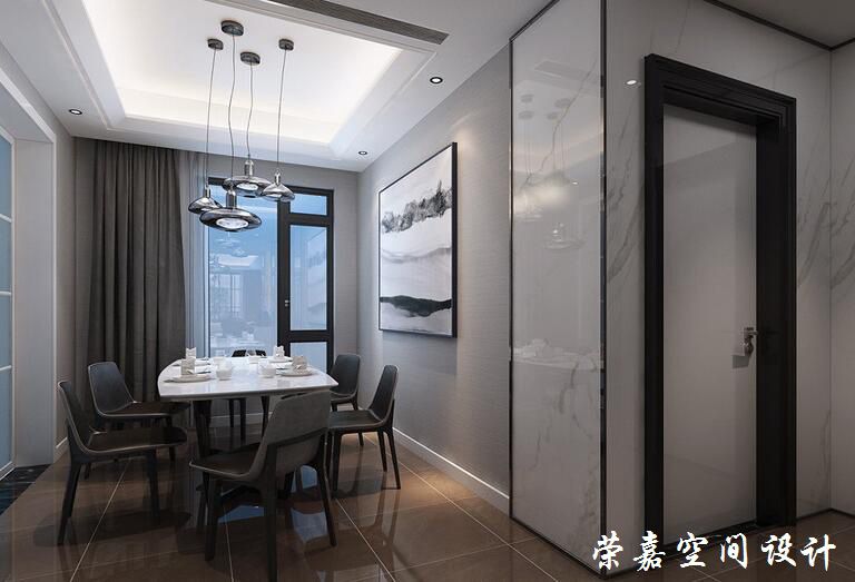 上海装修案例三室现代 深沉之境