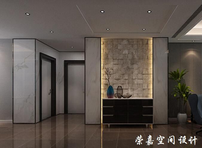 上海装修案例三室现代 深沉之境