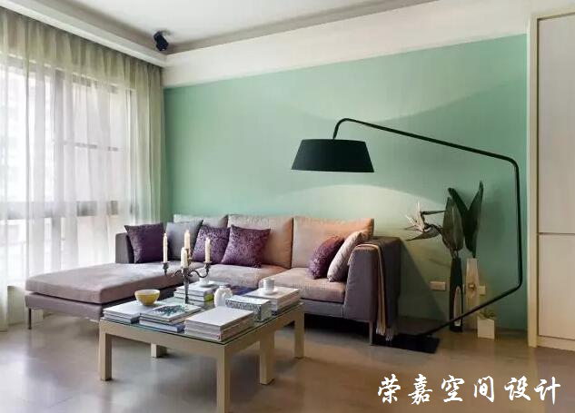 85平现代两居室，满满的小资情调！