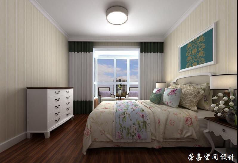 上海装修案例绿白秀景 田园二居